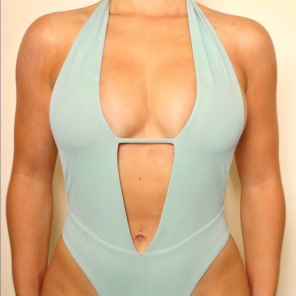 Myra Sky Blue One Piece Swimsuit
